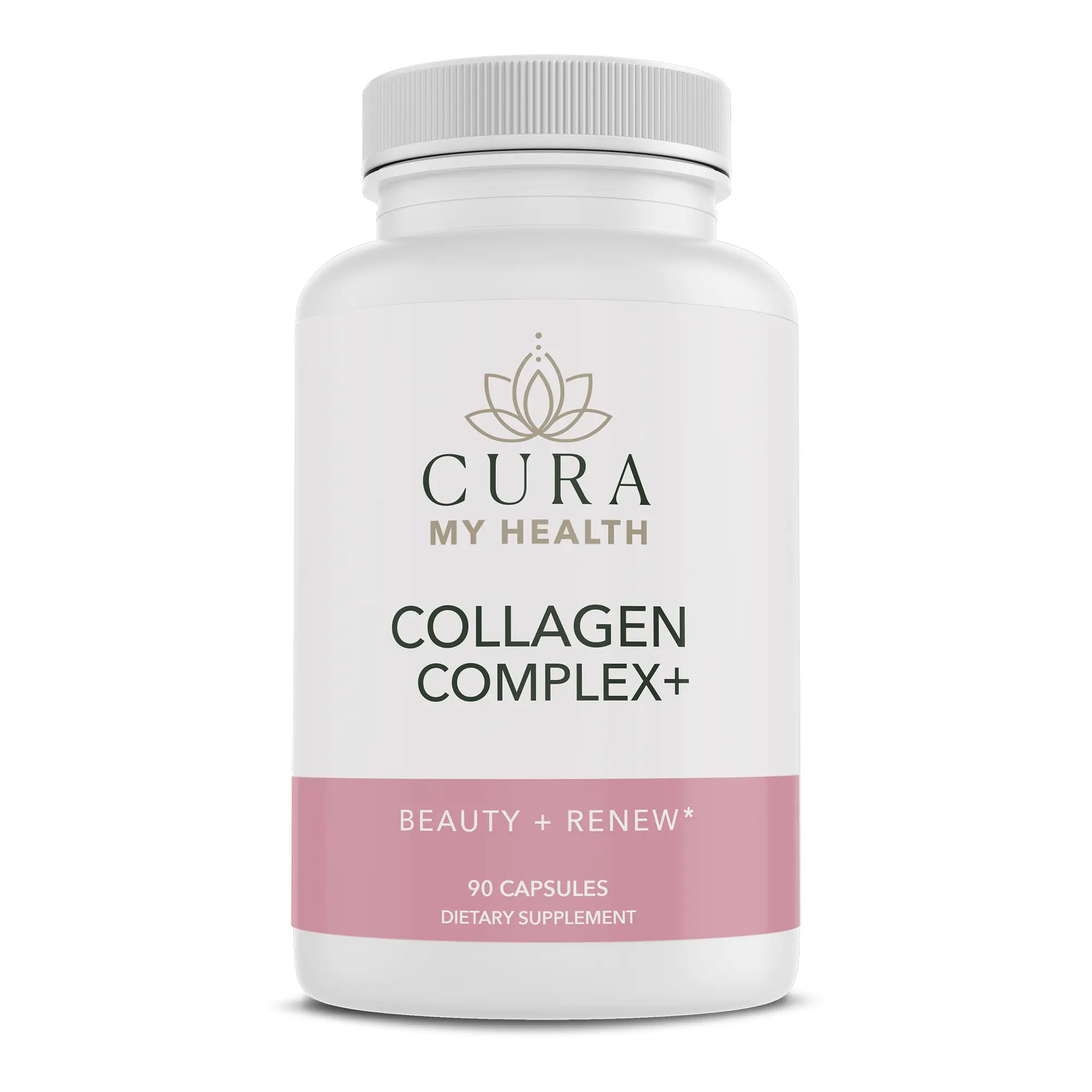 CuraMyHealth Collagen Complex+ 1800 mg Dietary Supplement, 90 Capsules