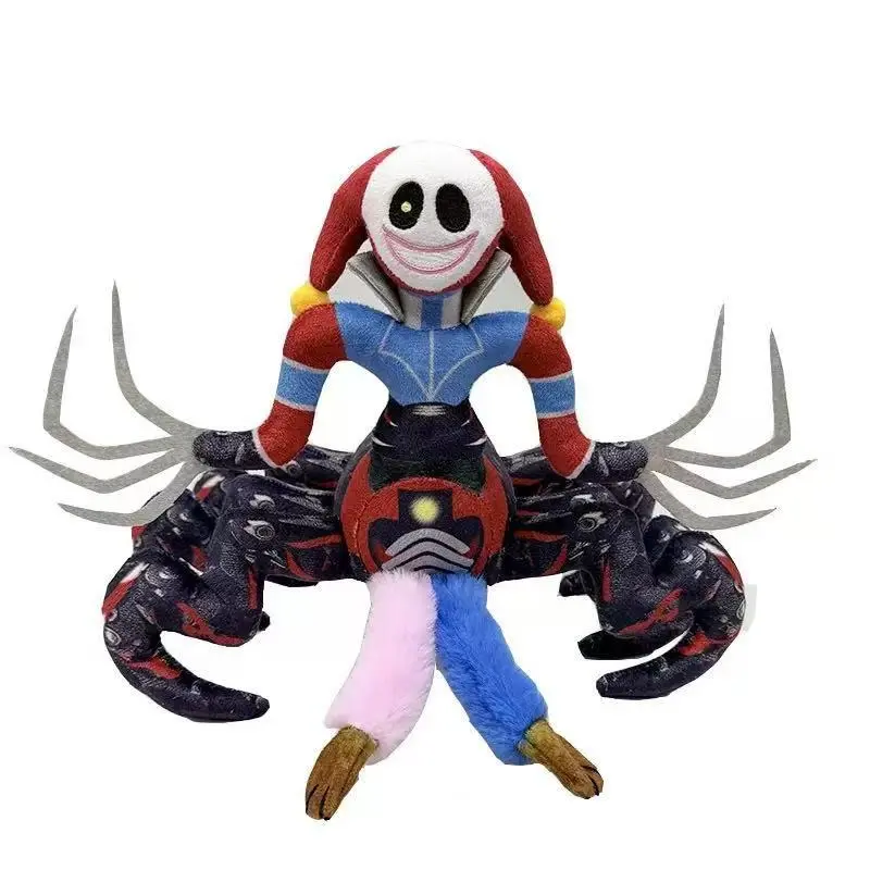 Spider‑Clown Hybrid Plush Doll, Scary Jester Spider Monster Stuffed Toy, Creepy Halloween Horror Collectible Plushie Gift
