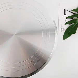 Rotating Cake Turntable Aluminum Alloy 10 Inch Revolving Cake Decorating Stand for Pastries Cupcakes and Cake Decorations