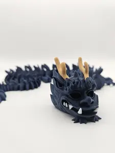 3D Printed Articulating Imperial Dragon Figurine Great Gift and Desk Figure
