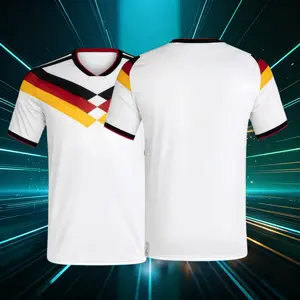 2026 Germany National Home And Away White And Blue Short Sleeve Soccer Jersey Fans Version