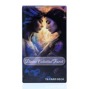 Divine Celestial Tarot 78-Card Deck, Spiritual Guidance & Insight Tool, Perfect for Meditation & Healing Practices