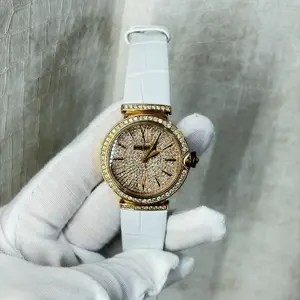 BVLGARI Ladies 33mm Automatic Full Diamond Dial 18K Rose Gold Diamond-Set Case & Back Case Watch WHT032309