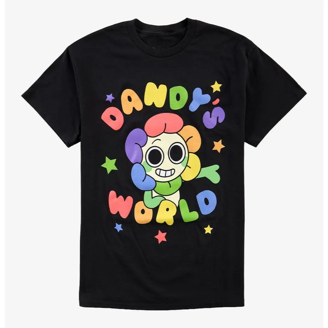 Vintage Dandy's World Dandy Mascot T-Shirt, Retro Roblox Horror Graphic Tee, Unhinged Sarcastic Twisted Toon Gamer Gift Shirt