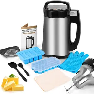 2 IN 1 Weed Decarboxylator and Infuser,  Infuser, Adjustable Temperature(32-250?F)304 Stainless Steel, Tincture Machine, Butter Machine Include Recipes Lifetime Replacement (Sliver)