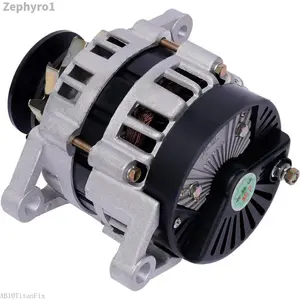 2000W Brushless Permanent Magnet Generator, Low RPM AC/DC Dual Use Alternator with Pure Coil, for Charging and Lighting Agricultural Vehicles Such As Tricycles, Tractors Aluminum Shell AgricultureZephyroAB10TitanFix