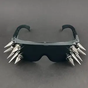 Spike Punk Rock Sunglasses Cool Blue/Black/Red/Green Glasses Girl Womens