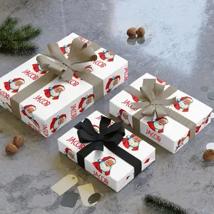 Personalized Santa Wrapping Paper: Festive Christmas Gift Wrap Roll