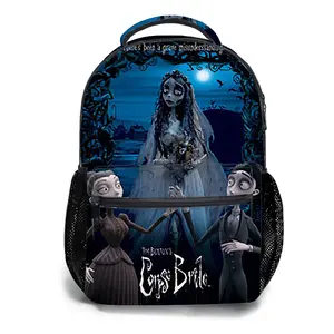 Corpse-Bride-Backpacks for Girls, Cute School Backpack for Girls Boys, Aesthetic Bookbag for Teens, Lightweight Classic Backpack for Travel, Work, Picnic A-34