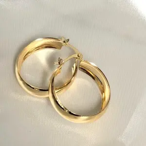 18k Gold Plated Hoop Earrings