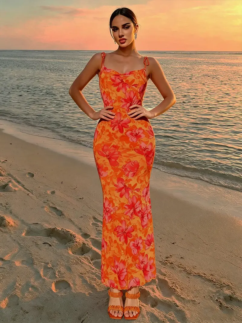 rustic orange bridesmaid dresses - TikTok Shop