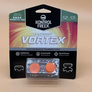 Performance Thumbsticks 1 High-Rise, 1 Mid-Rise Orange for Xbox Series X, S, One Controllers