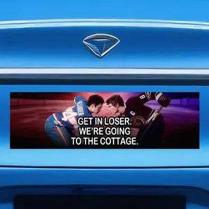 Heated Rivalry Car Magnet, Heated Rivalry Magnet | Heated Rivalry Quote | Hockey Romance Decor, Funny Car magnet Meme, I Brake for Stupid Canadian Wolf Birds Magnet