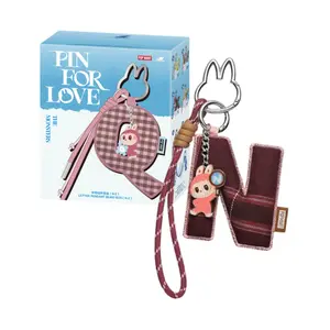 CONFIRMED Pop Mart THE MONSTERS (Labubu) V4 Pin for Love Series- Letter Pendant Blind Box (N-Z) - Opened Box