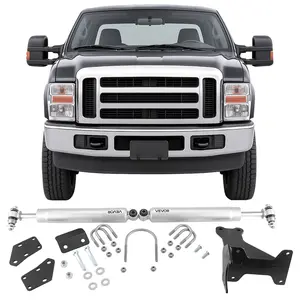 VEVOR Dual Steering Stabilizer, for 2005-2024 Ford F-250/F-350 Super Duty 4WD, Dual Steering Stabilizer Kit Fits with 2 Inches of Suspension Lift or Higher, Enhanced Control and Reduced Vibration