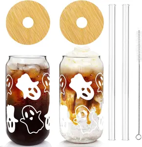 Spooky Halloween Coffee Cups - 18oz Ghost Mug for Halloween Decorations and More