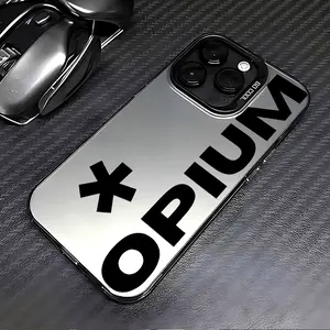 OPIUM Fashion Phone Case Compatible with iPhone 17 16 15 14 13 12 Pro Max X XR XSMAX 8 7 Plus Shockproof Matte Back Cover, Mobile Accessories, Daily Use Case, Fashion Design, Durable Material, High-Quality Shell, Fashion Enthusiast, Small Tool Protector