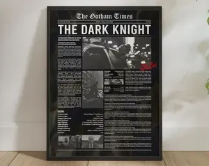 New, The Dark Knight, 12x18 16x24 24x36inch", FHD Wall Decor, Wall Hangings, Wall Art, Museum Poster, Exhibition, Digital Download, High Quality Print Decoration Gifts