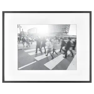 16" x 20" Matted to 11"x14" Thin Gallery Frame Black - Project 62