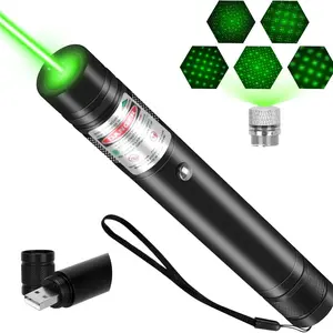 Rechargeable Laser Pointer, Long-Range Projection, Ideal for TV, LED/LCD Screens, Office, Outdoor, Astronomy, Construction, Cat Toy
