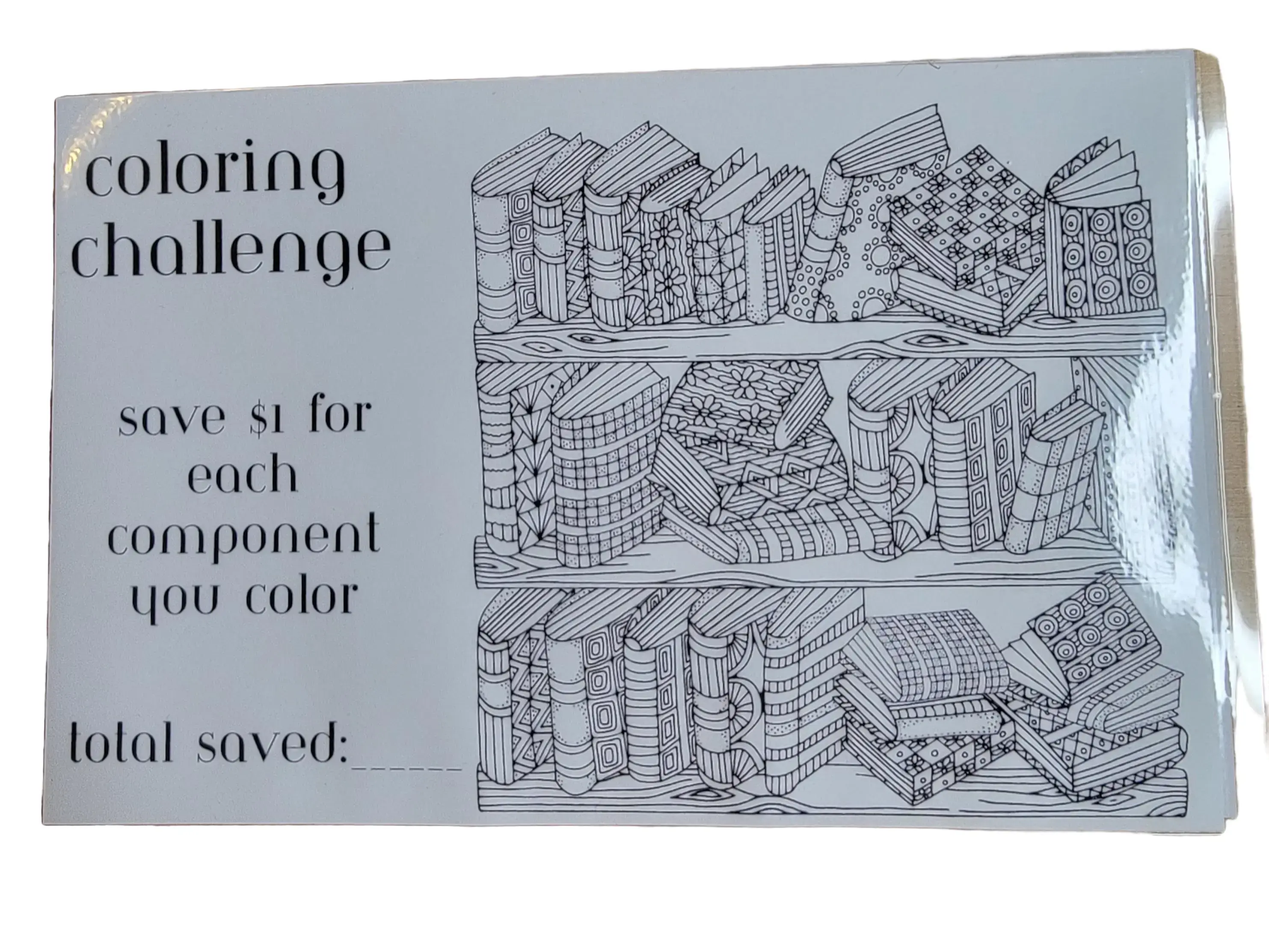 Beautiful Coloring Savings Challenge A5 Binder Cash Budget Binder Books Reading Envelope