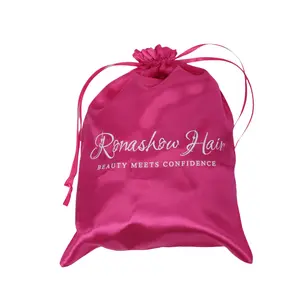Ronashow Human Hair Exquisite Silk Packaging Bag - Straight Customizable Gift Elegant Gift Box for Intact Products   USWC