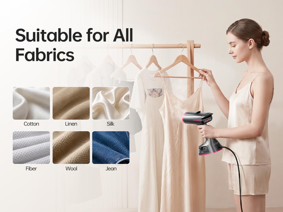 Dr.flash Vacuum Garment Steamer, Suction Steamer &Iron 2 In 1,270ml Big Capacity, 1400W Handheld Clothes Steamer, Portable Travel & Household Iron for Clothes, Fabrics, Large Cerannic Heat Panel Dr.flash Vacuum Garment Steamer, Suction Steamer &Iron 2 In 1,270ml Big Capacity, 1400W Handheld Clothes Steamer, Portable Travel & Household Iron for Clothes, Fabrics, Large Cerannic Heat Panel