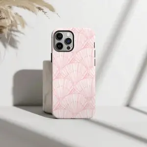 Pink Seashell Collage for Her Beachy Summer Aesthetic Premium Film 2 in 1 Phone Case - Durable, Shock Absorbing and Stylish Protection - Suitable for IPhone 17,16, 15, 14, 13, 12, 11, Plus, Pro, Pro Max, Perfect Birthday Gift for Friends.