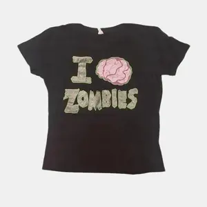 [Sale up to 30%] + [FREE SHIP] Vintage I Love Zombies Cute Baby Tee, Y2K Style, Aesthetics Streetwear, Women Tee, Summer Casual Goth 2000s, Vintage Grunge Letter Short Sleeve T-Shirt, Crop Top Emo Girls, 2000s Tops
