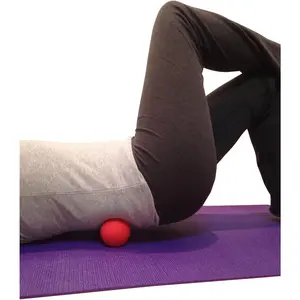 Massage Lacrosse Balls for Myofascial Release, Trigger Point Therapy, Muscle Knots, and Yoga Therapy. Set of 2 Firm Balls (Blue and Red) Body Care