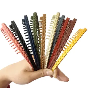 10PCS Thin Headbands for Women – 7mm Colorful Plastic No-Slip Hair Bands with Teeth