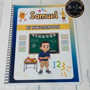 Samuel Personalized Educational Book Preschool Learning Coloring Interacting Name Tracing ABC 123