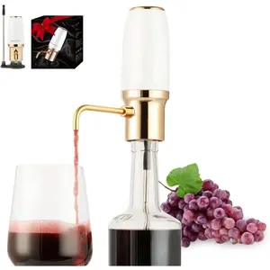 Electric  Aerator Dispenser Electric  Decanter Professional USB Rechargeable  Decanter With Upgraded Adjustable Stainless Steel Telescopic Connecting Tube   for Mom Wife...