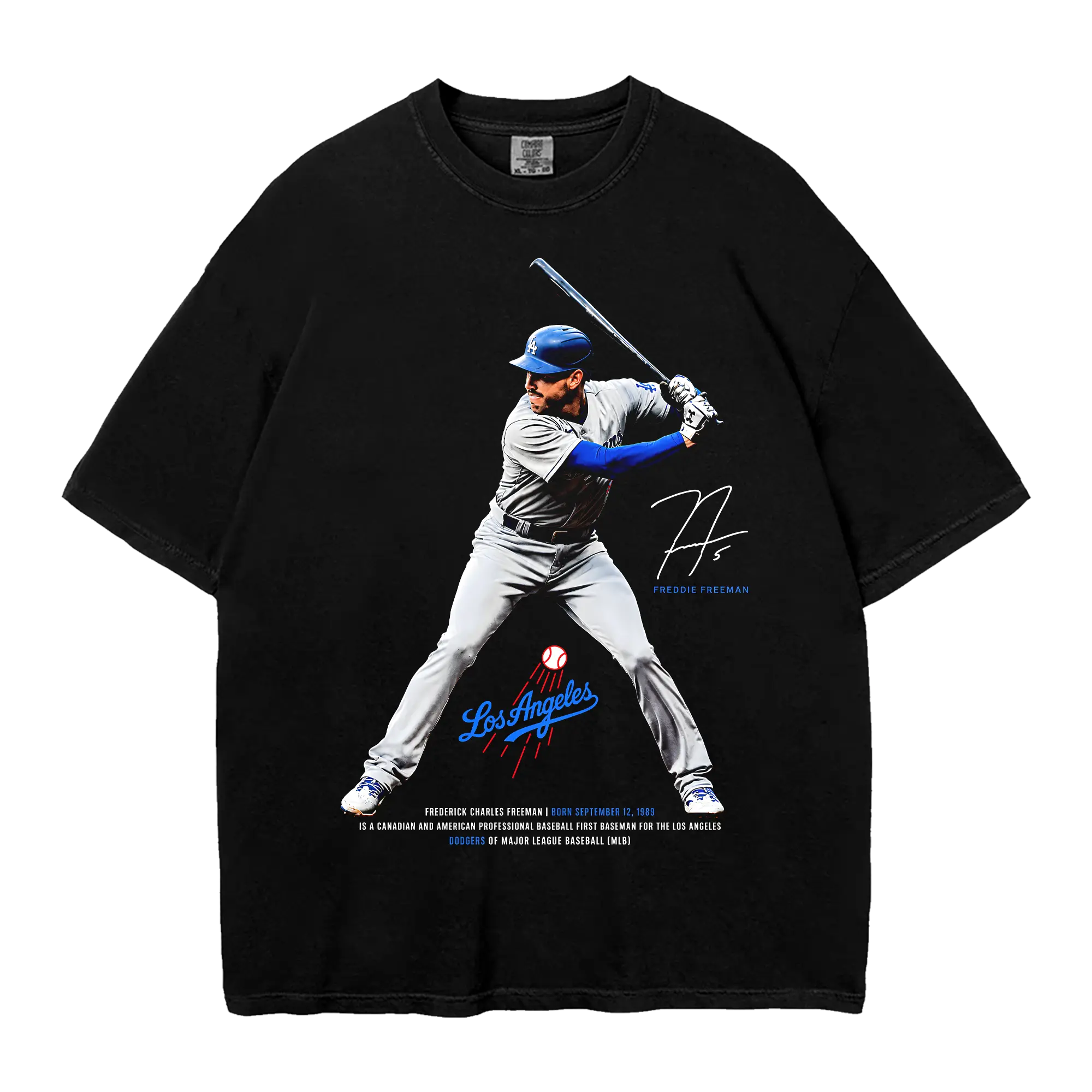 Los Angeles Baseball Player Shirt, Vintage Baseball Slugger Graphic Tee, Old School Los Angeles Baseball Fan Shirt, Oversized Baseball Tee