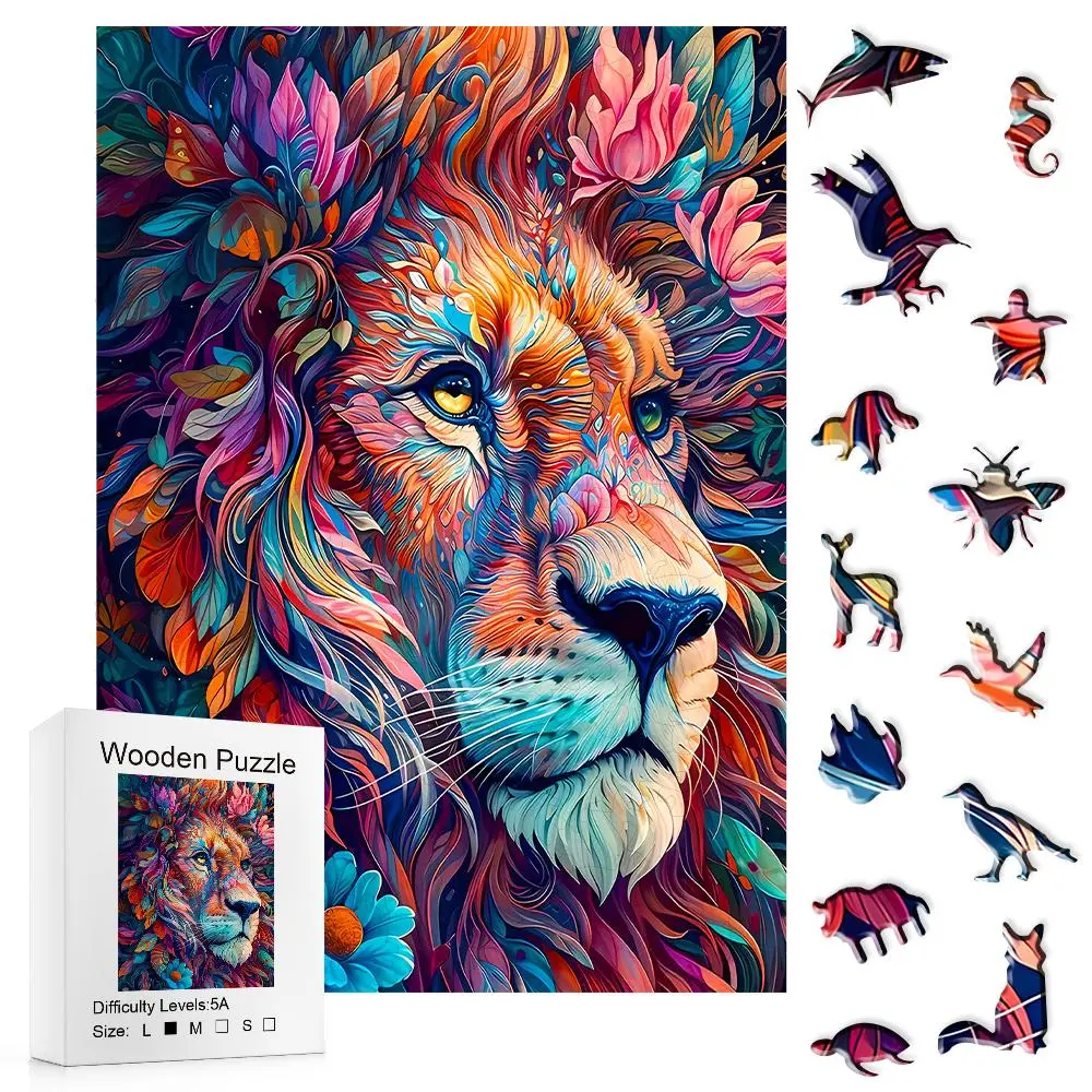 5A Difficulty Mysterious Wooden Puzzle - Creative Challenge Random Art Jigsaw, Stress Relief & Healing Toy for Adults, Ideal Festival/Birthday Gift