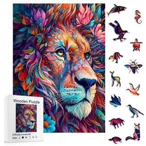 5A Difficulty Mysterious Wooden Puzzle - Creative Challenge Random Art Jigsaw, Stress Relief & Healing Toy for Adults, Ideal Festival/Birthday Gift