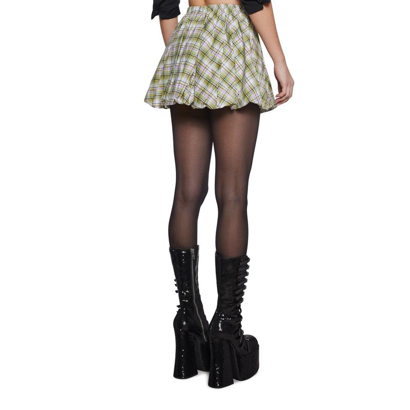 For Reference Plaid Skirt