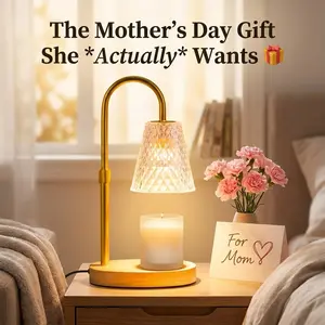 Stop searching! Found the Mother's Day gift. If your mom loves candles, she NEEDS this crystal candle warmer Home Decor, Bedroom, Living Room Table. No flame, no smoke, just relaxation and making her favorite candles last 2x longer