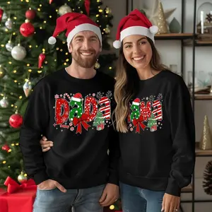 Christmas Pregnancy Announcement, Mama & Dada Matching Shirts, Long Sleeve Crewneck Shirt, Mom And Dad Christmas Sweatshirts, Mommy Daddy Christmas Gift