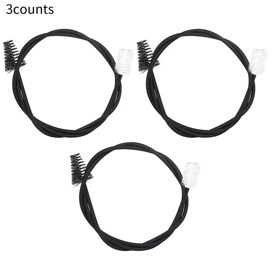 Saxophone Cleaning Brush, 3 Counts Double Head Nylon Cleaning Brushes, Music Accessories for Saxophone, Clarinet, Flute, Oboe, Bassoon