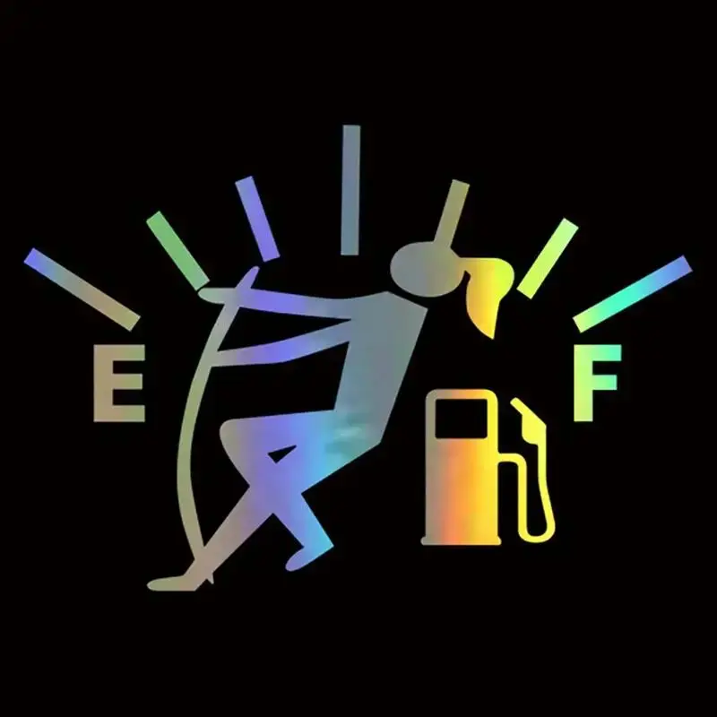 Car Laser Gas Tank Sticker, 2 Count Self Adhesive Car Gas Tank Decal, Universal Car Decoration Accessories