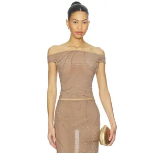NBD Tanuja Top in Taupe