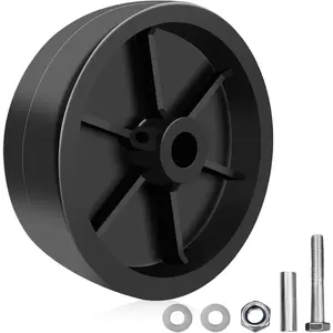 6-Inch Trailer Jack Wheel Replacement Trailer Tongue Jack Wheel Hitch Utility Replacement Parts Jack Wheel 1200lb Capacity