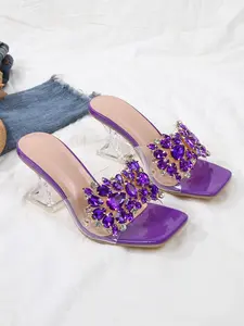 Women's Square Toe Wedge Heel Sandals, PU Material & Rubber Sole, Fashionable Design for Party/date/clothing Coordination