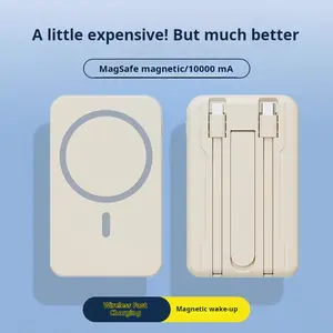 Power Bank Mini Magnetic Wireless Charging Mobile Power, 10000mAh Portable Battery Pack With USB-C Input And Output, Suitable For IPhone 15/ 16, Android Samsung And Other Devices Portable Charger