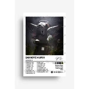 $AD BOYZ 4 LIFE II Album Cover Poster - Junior H - Premium Satin Photo Paper Decor for Room Wall Artistic Print