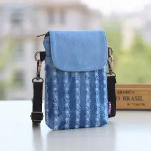 Denim Crossbody Phone Purse