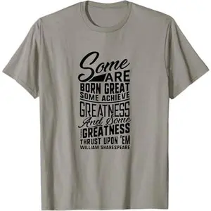 Shakespeare Quote Tshirt Twelfth Night English Gift Theatre
