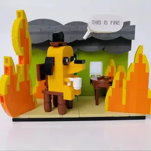 Creative Dog, 1 Set Movie Themed Building Toys, Building Blocks Model, DIY Assembly Models for Adults