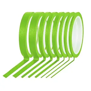 8Rolls Thin Painters Tape Total 176Yards 1/8, 1/4, 1/2 Inch Width Painter Tape Paint Tape Masking Tape Pinstriping Tape, DIY Art Tapesmart Selection, 3" Large Core Easy to Work for Big Projects EDSRDRUS